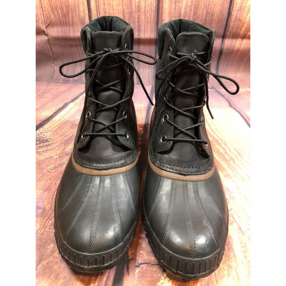 Sorel Cheyanne II Black Waterproof Snow Duck Boots NM1704-010 Mens 12 (D8C) - Picture 1 of 10